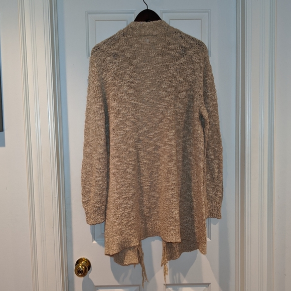 Chico's Beige Sparkle Knit Cardigan - Picture 2 of 4